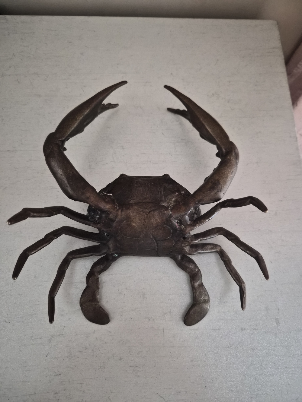 Bronze Metal Crab Wall Decor - Coastal Home Accent